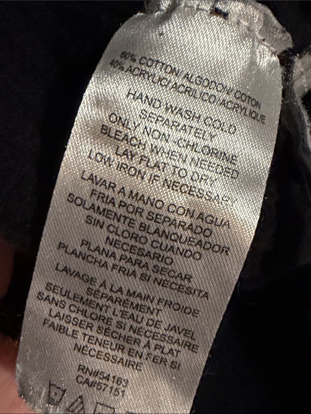 Calvin Klein Black Ribbed Button-Front Cardigan - Picture 3 of 5